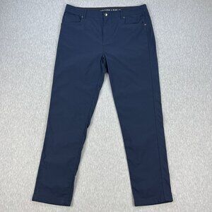 Western Rise Evolution Pant Mens 36x31 Blue Stretch Nylon With Rivets Travel